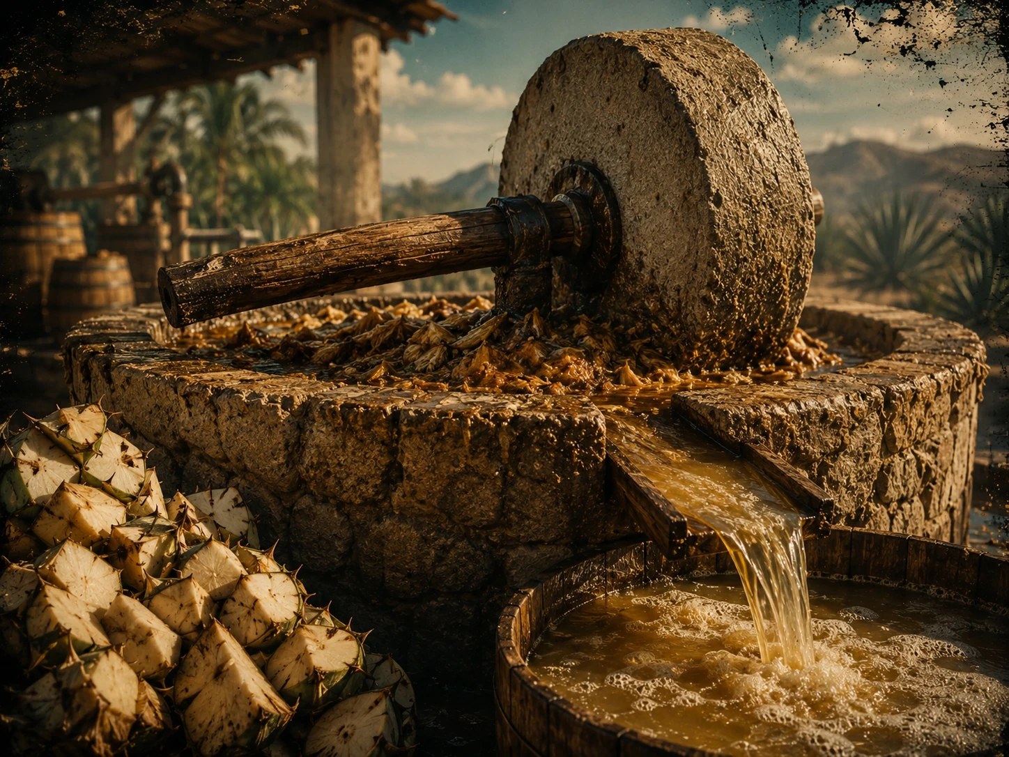 Extracting agave juice